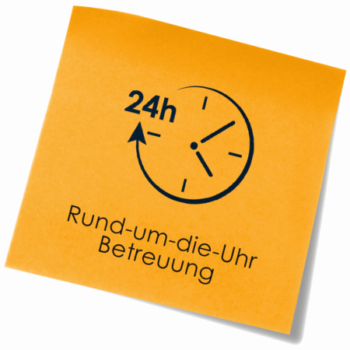 Postit 24h-Betreuung der Seniorenpflege NRW