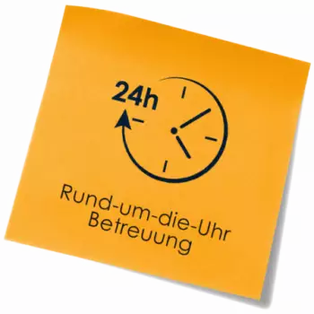 Postit 24h-Betreuung der Seniorenpflege NRW